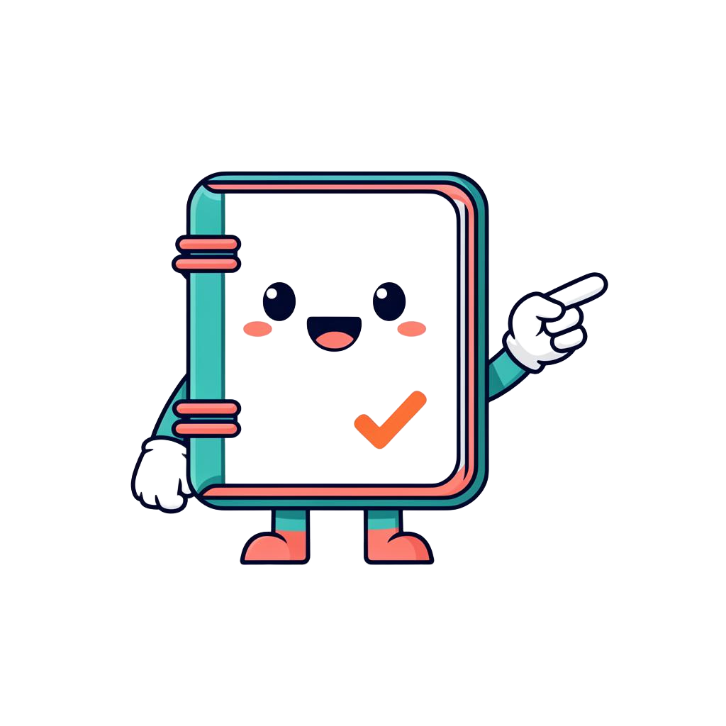Ledger mascot pointing the way